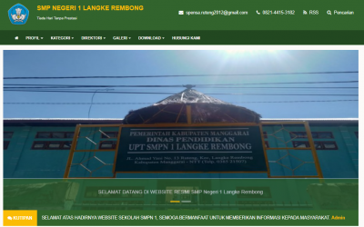 Website Sekolah SMP Negeri 1 Langke Rembong